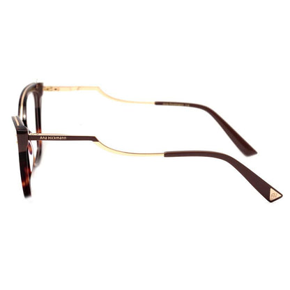 Ana Hickmann AH 6401 P04 Marrom Mesclado e Dourado Brilho - Lente 5,3 cm