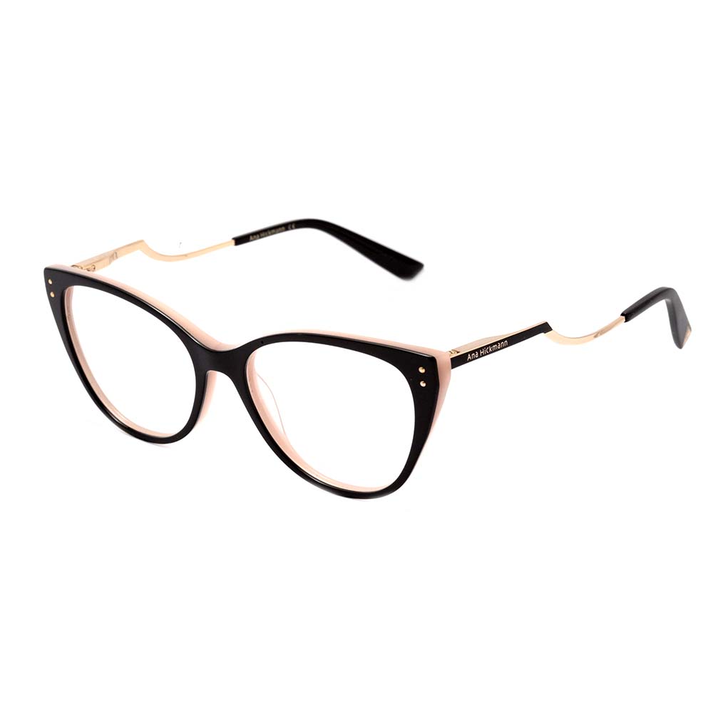 Ana Hickmann AH 6403 T01 Marrom Translúcido e Dourado Brilho - Lente 5,3 cm