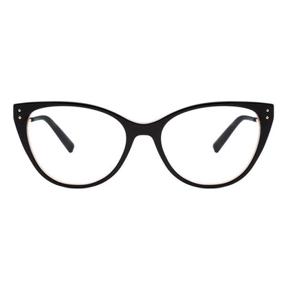 Ana Hickmann AH 6403 A01 Preto e Nude Brilho - Lente 5,3 cm