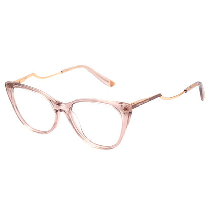 Ana Hickmann AH 6403 T01 Marrom Translúcido e Dourado Brilho - Lente 5,3 cm