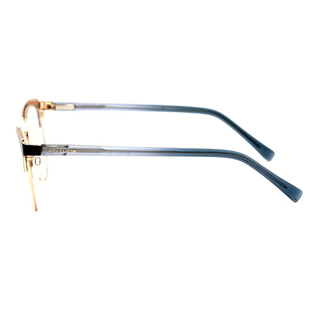 Atitude AT 1656 06A Azul E Dourado Brilho Lente 5,3 Cm