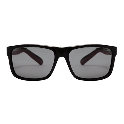 Speedo Fut Infantil A01 Preto Brilho e Vermelho Fosco / Cinza Polarizado - Lente 5,3 cm