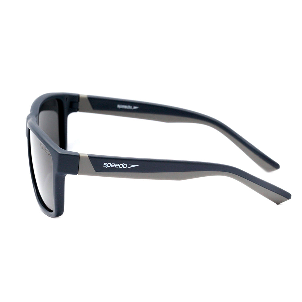 Speedo Fut Infantil A01 Preto Brilho e Vermelho Fosco / Cinza Polarizado - Lente 5,3 cm