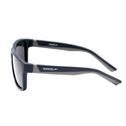 Speedo Fut Infantil A01 Preto Brilho e Vermelho Fosco / Cinza Polarizado - Lente 5,3 cm