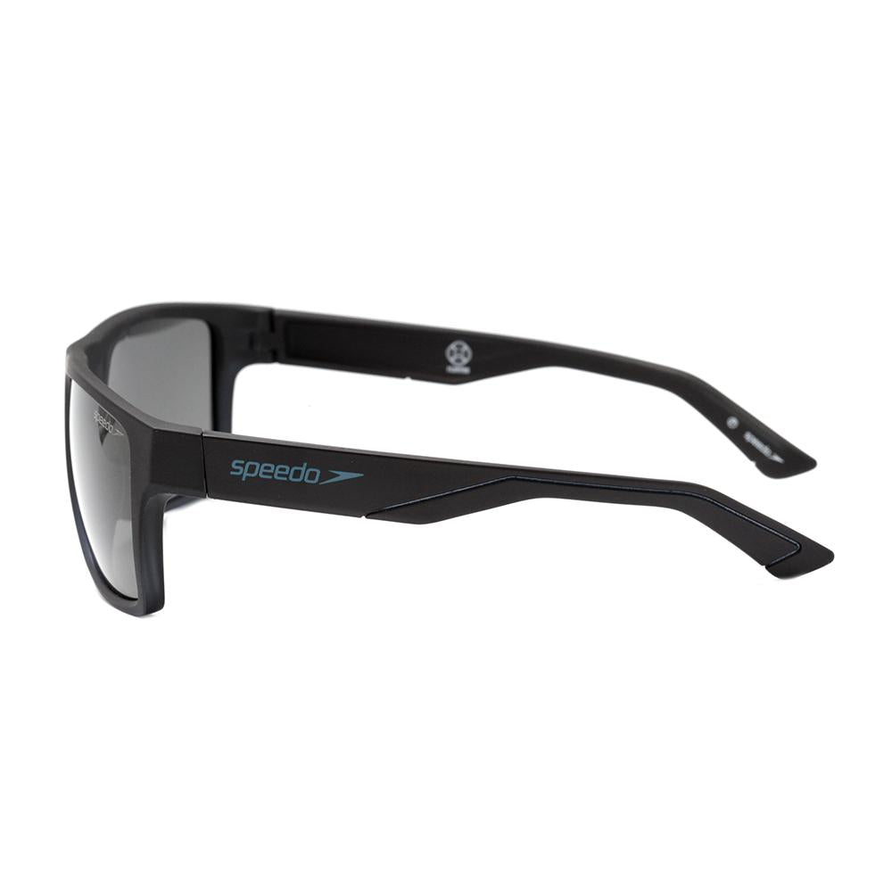 Speedo Flux A02 Preto e Azul Degradê Fosco / Cinza Polarizado - Lente 5,8 cm