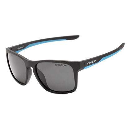 Speedo Ginga A02 Preto e Azul Fosco / Preto Polarizado - Lente 5,1 cm