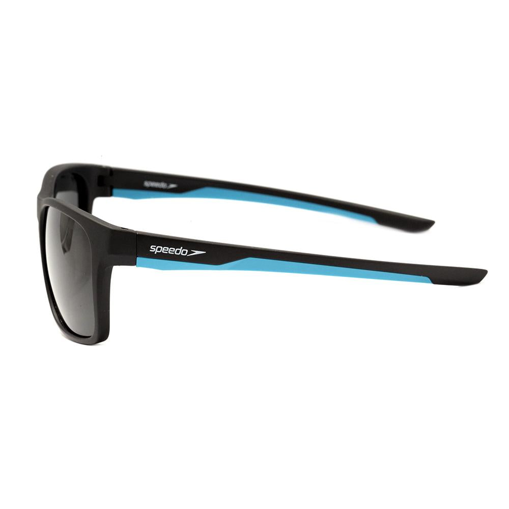 Speedo Ginga A02 Preto e Azul Fosco / Preto Polarizado - Lente 5,1 cm