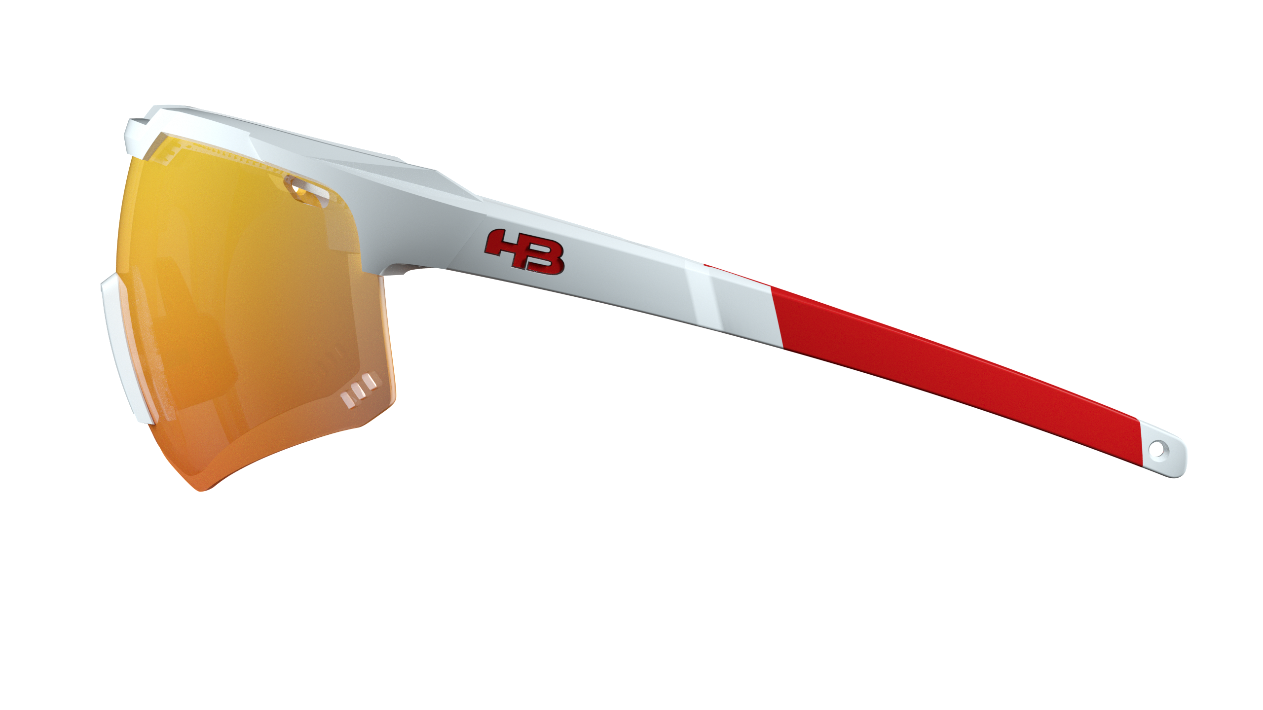 HB Shield Evo Road Pearled White / Multi Red Unico