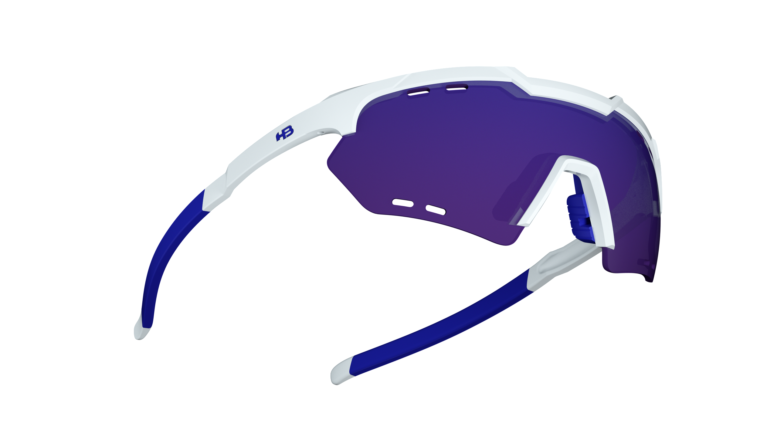 HB Shield Compact Road Pearled White / Multi Purple Unico