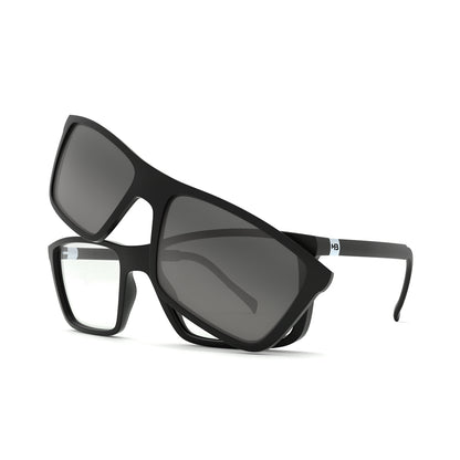 HB 0379 Switch Clip On Matte Black/ Polarized Gray