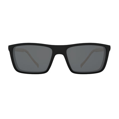 HB 0379 Switch Clip On Matte Black Wood/ Polarized Gray  - Grau