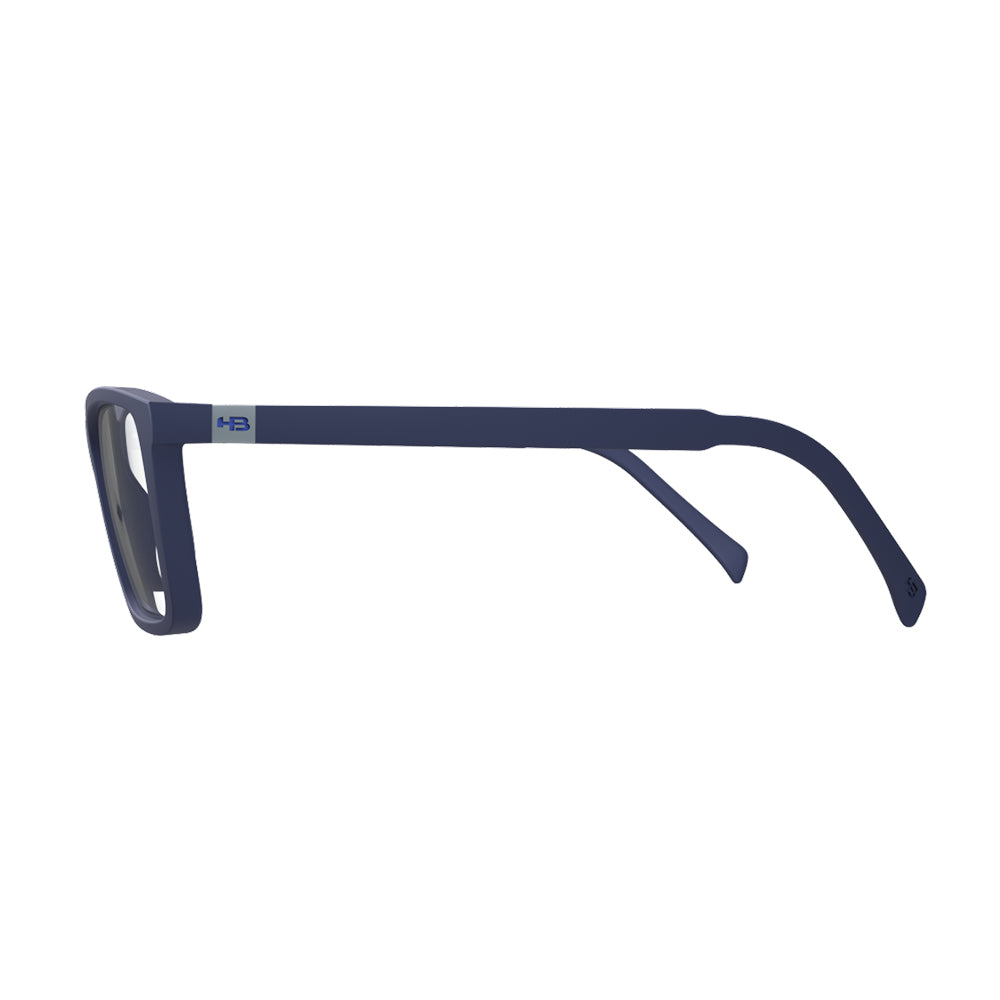 HB 0379 Switch Clip On Matte Navy / Polarized Silver - Lente 5,5 cm