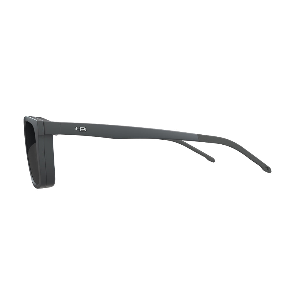 HB 0380 Switch Clip On Matte Graphite / Polarized Silver - Lente 5,0 cm