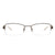 Óculos de Grau Ana Hickmann AH 1208 04B Marrom e Branco Brilho - Lente 5,2 cm