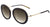 Óculos de Sol Ana Hickmann Ah 3005 H01 Preto Brilho/ Marrom Degradê - Lente 5,5 Cm