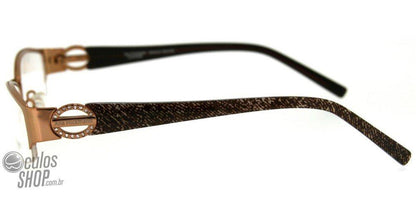 Óculos de Grau Ana Hickmann Ah 1099 01A - Lente 5,2 Cm