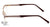 Óculos de Grau Ana Hickmann Ah 1224 01C Dourado Creme E Marrom - Lente 5,3 Cm