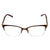 Óculos de Grau Ana Hickmann Ah 1344 01A Marrom Brilho E Dourado - Lente 5,1 Cm