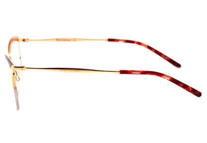 Ana Hickmann AH 1353 04A Dourado e Vermelho Mesclado Brilho - Lente 5,5 cm  - Grau