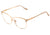 Óculos de Grau Ana Hickmann AH 1361 01A Marrom e Dourado Brilho - Lente 5,4 cm 04A Bege E Dourado Brilho Lente 5,4 Cm