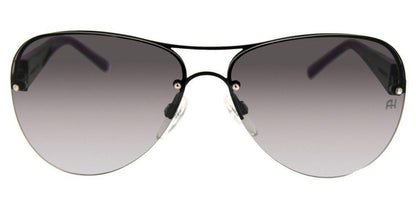 Óculos de Sol Ana Hickmann Ah 3071 09D Preto E Roxo Brilho/ Cinza Degradê - 61 mm