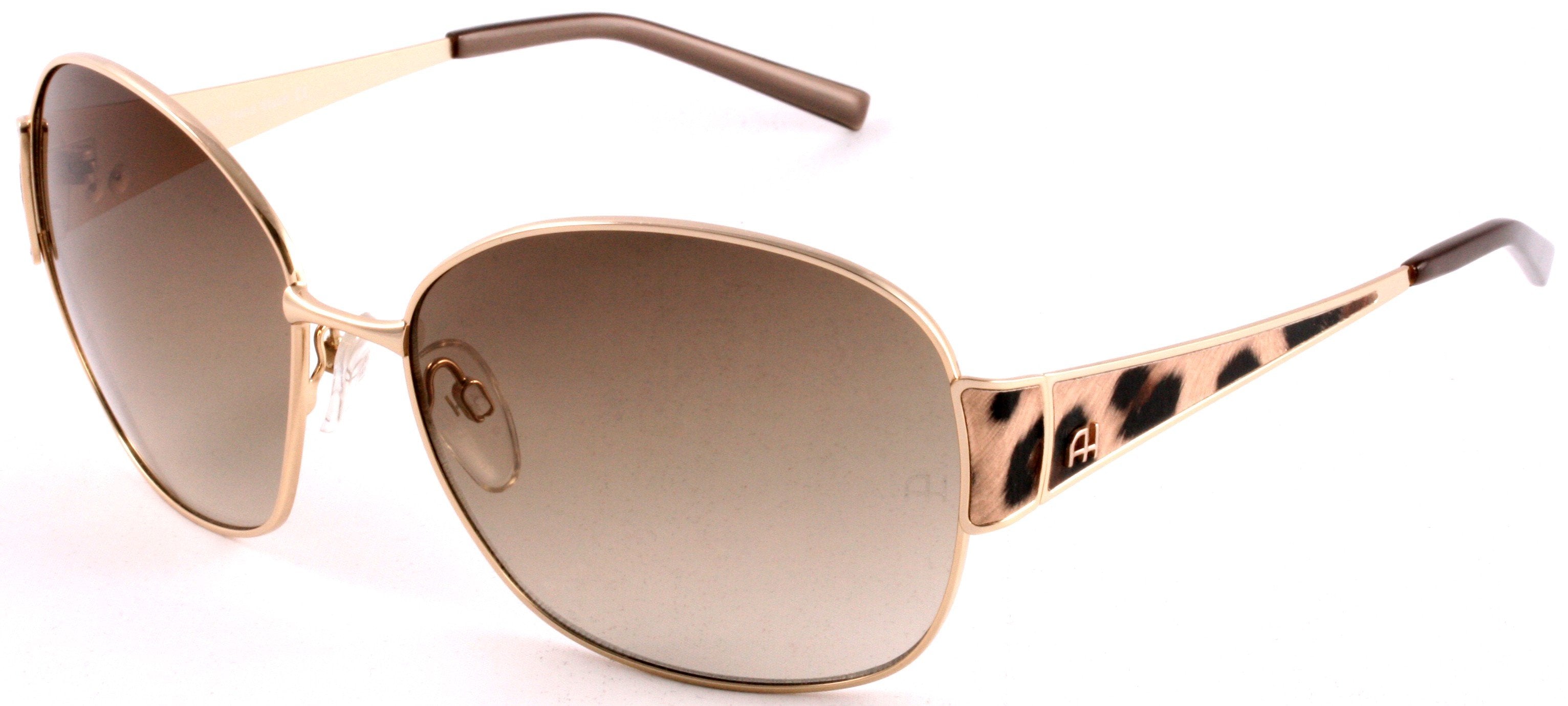 Óculos de Sol Ana Hickmann Ah 3076 04H Dourado Brilho/ Marrom Degradê - 61 mm