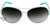 Óculos de Sol Ana Hickmann Ah 3077 S10 Branco E Verde Brilho/ Verde Degradê - Lente 6,3 Cm