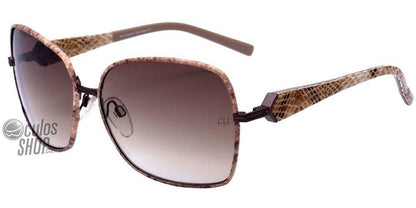 Óculos de Sol Ana Hickmann Ah 3084 08E Marrom E Amarelo/ Marrom Degradê - 61 mm