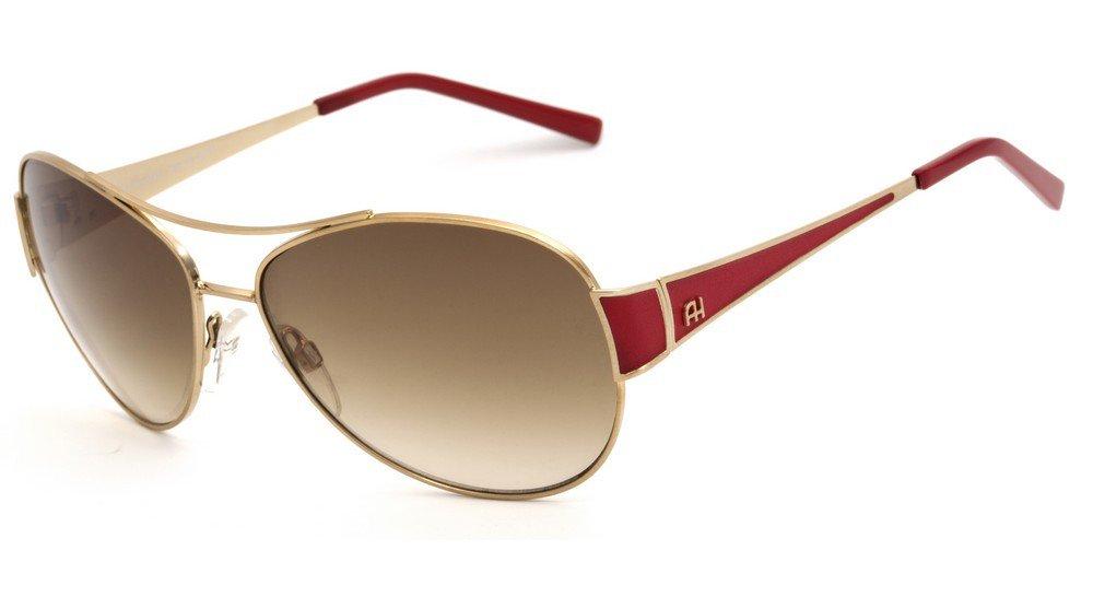 Óculos de Sol Ana Hickmann Ah 3085 04G Dourado E Vermelho/ Marrom Degradê - 61 mm