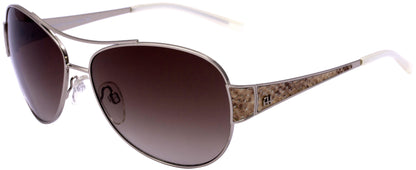 Óculos de Sol Ana Hickmann Ah 3085 08A Prata E Marrom/ Marrom Degradê - 61 mm