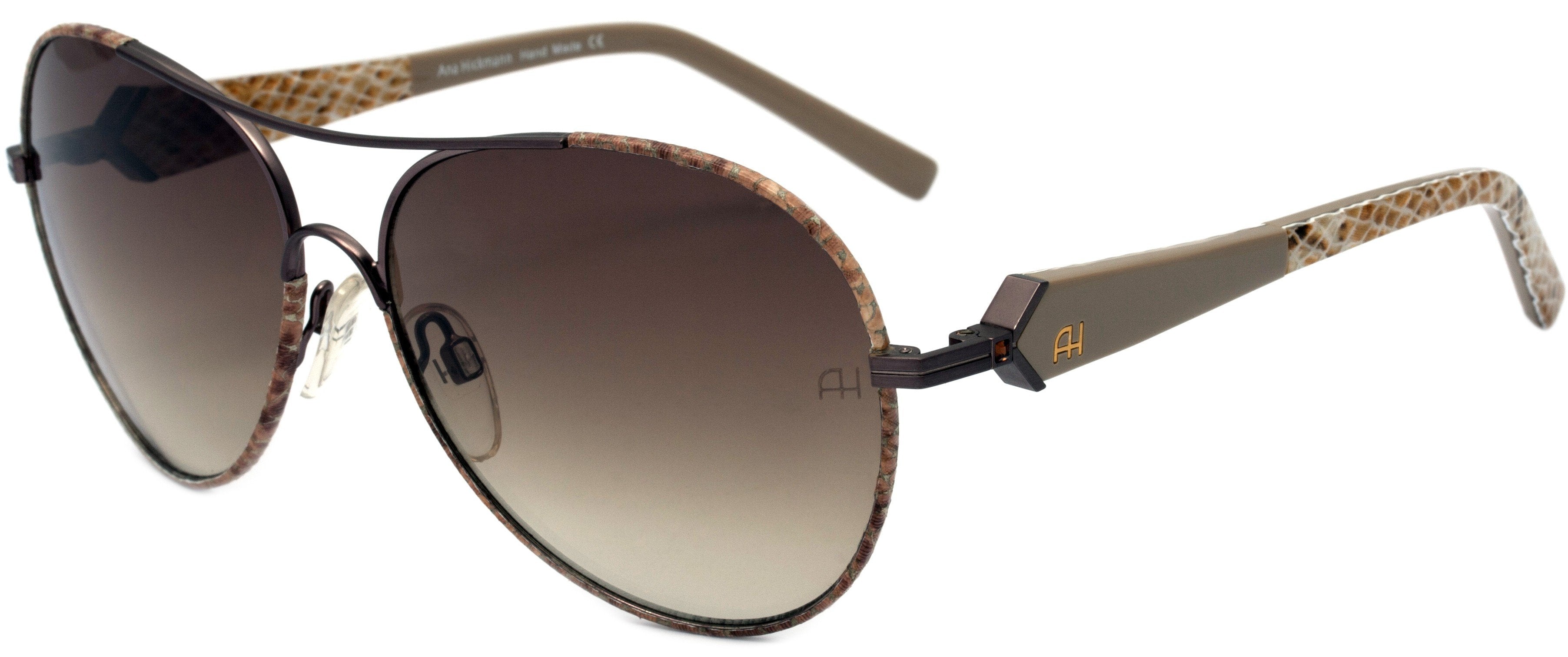 Óculos de Sol Ana Hickmann Ah 3090 08G Marrom E Amarelo/ Marrom Degradê - 60 mm