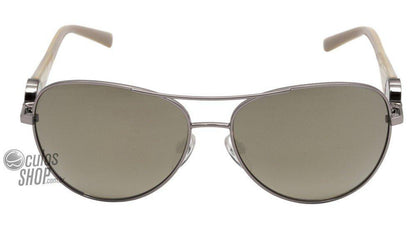 Óculos de Sol Ana Hickmann Ah 3097 01C Prata E Creme/ Dourado Espelhado - 59 mm