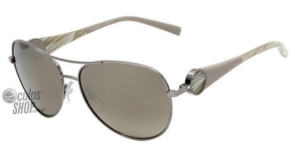 Óculos de Sol Ana Hickmann Ah 3097 01C Prata E Creme/ Dourado Espelhado - 59 mm