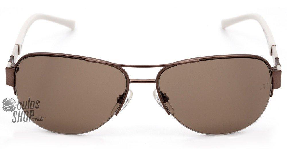 Óculos de Sol Ana Hickmann Ah 3108 02B Marrom E Creme/ Marrom - 58