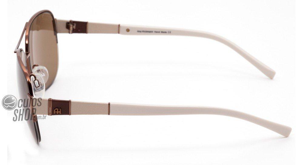 Óculos de Sol Ana Hickmann Ah 3108 02B Marrom E Creme/ Marrom - 58 mm