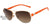 Óculos de Sol Ana Hickmann Ah 3108 04A Dourado E Laranja/ Marrom Degradê