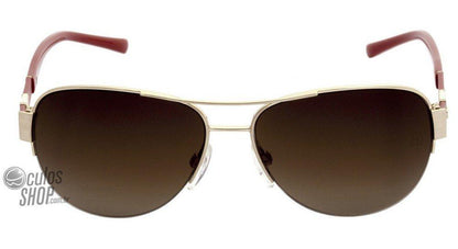 Óculos de Sol Ana Hickmann Ah 3108 04C Dourado E Rosa Brilho/ Marrom
