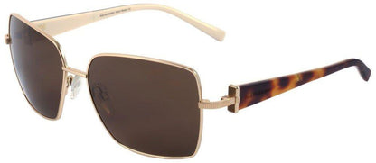 Óculos de Sol Ana Hickmann Ah 3120 04A Dourado E Marrom Mesclado/ Marrom - 61 mm