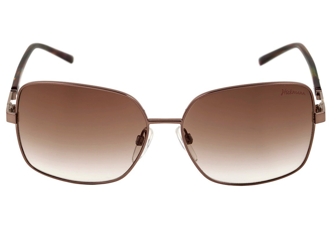 Óculos de Sol Ana Hickmann Ah 3126 01A Marrom E Colorido Brilho/ Marrom Degradê - Lente 5,9 Cm