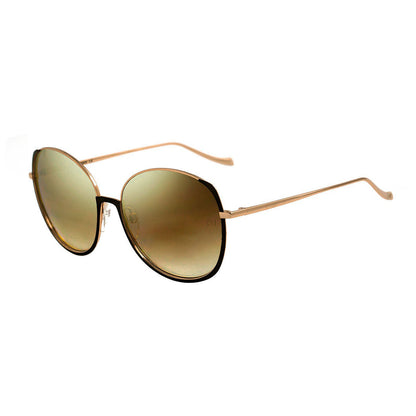 Ana Hickmann AH 3156 01A Marrom e Dourado Brilho / Marrom Degradê Espelhado - Lente 5,8 cm