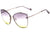 Óculos de Sol Ana Hickmann AH 3175 04D Dourado Brilho / Marrom Degradê - Lente 6,3 cm