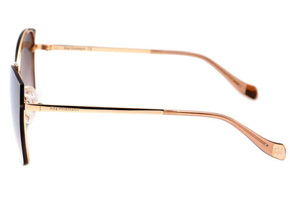 Ana Hickmann AH 3175 04C Dourado Brilho / Dourado Degradê Espelhado - Lente 6,3 cm  - Sol