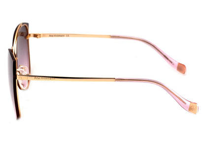 Óculos de Sol Ana Hickmann AH 3175 04D Dourado Brilho / Marrom Degradê - Lente 6,3 cm