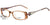 Óculos de Grau Ana Hickmann Ah 6149 T03 Marrom Translúcido E Rosa Brilho - Lente 5,1 Cm