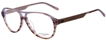 Ana Hickmann AH 6156 E35 Marrom e Cinza Brilho - Lente 5,4 cm  - Grau