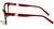 Óculos de Grau Ana Hickmann Ah 6181 G22 Marrom Mesclado E Vermelho - Lente 5,5 Cm