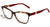 Óculos de Grau Ana Hickmann Ah 6181 G22 Marrom Mesclado E Vermelho - Lente 5,5 Cm