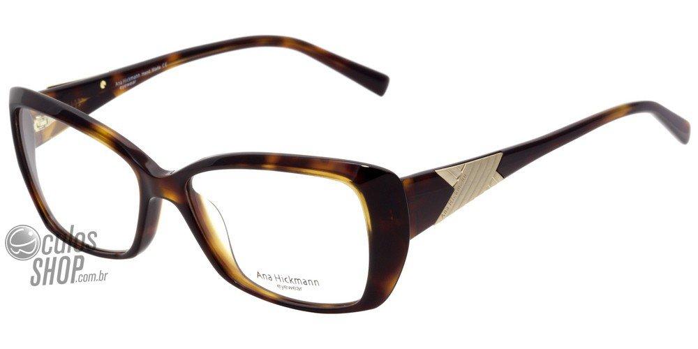 Ana Hickmann AH 6182 G22 Marrom Mesclado e Vermelho - Lente 5,3 cm G24 Marrom Mesclado - Lente 5,3 Cm