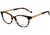 Óculos de Grau Ana Hickmann Ah 6236 G21 Marrom Mesclado E Dourado - Lente 4,9 Cm
