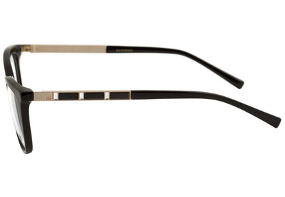 Óculos de Grau Ana Hickmann Ah 6245 A02 Preto E Dourado Brilho - Lente 5,2 Cm
